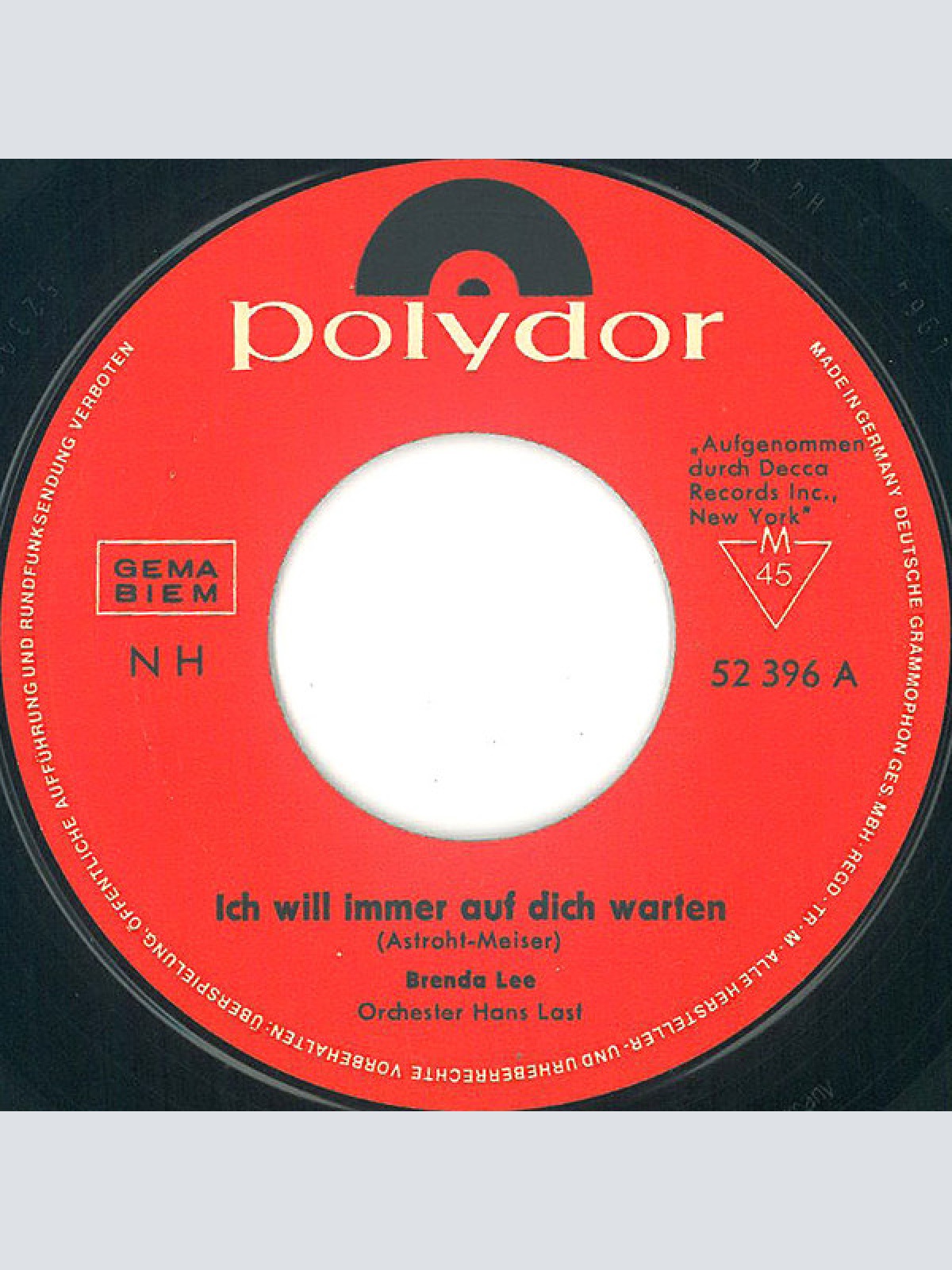 Vinyl / Brenda Lee - Ich Will Immer Auf Dich Warten