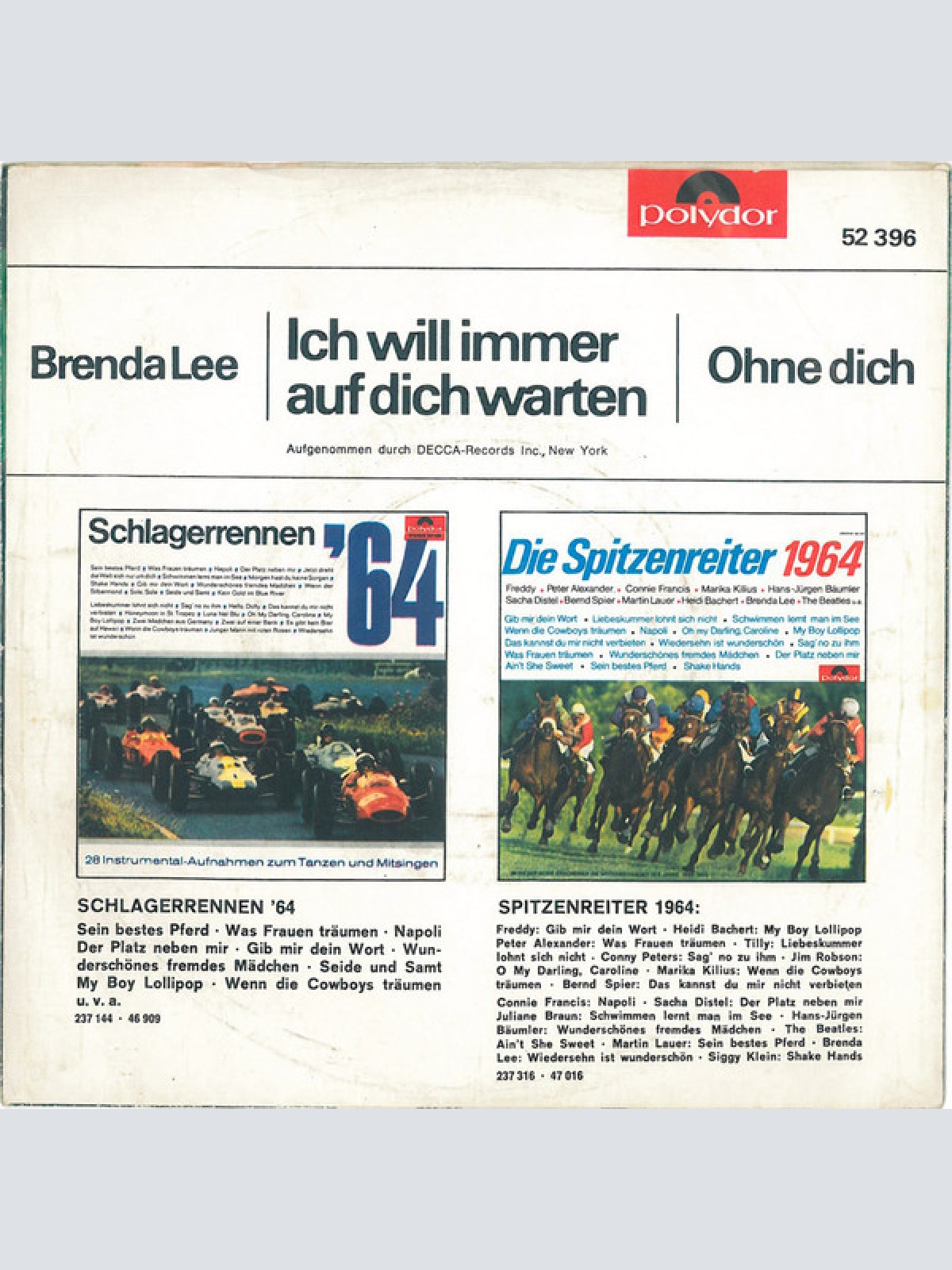 Vinyl / Brenda Lee - Ich Will Immer Auf Dich Warten