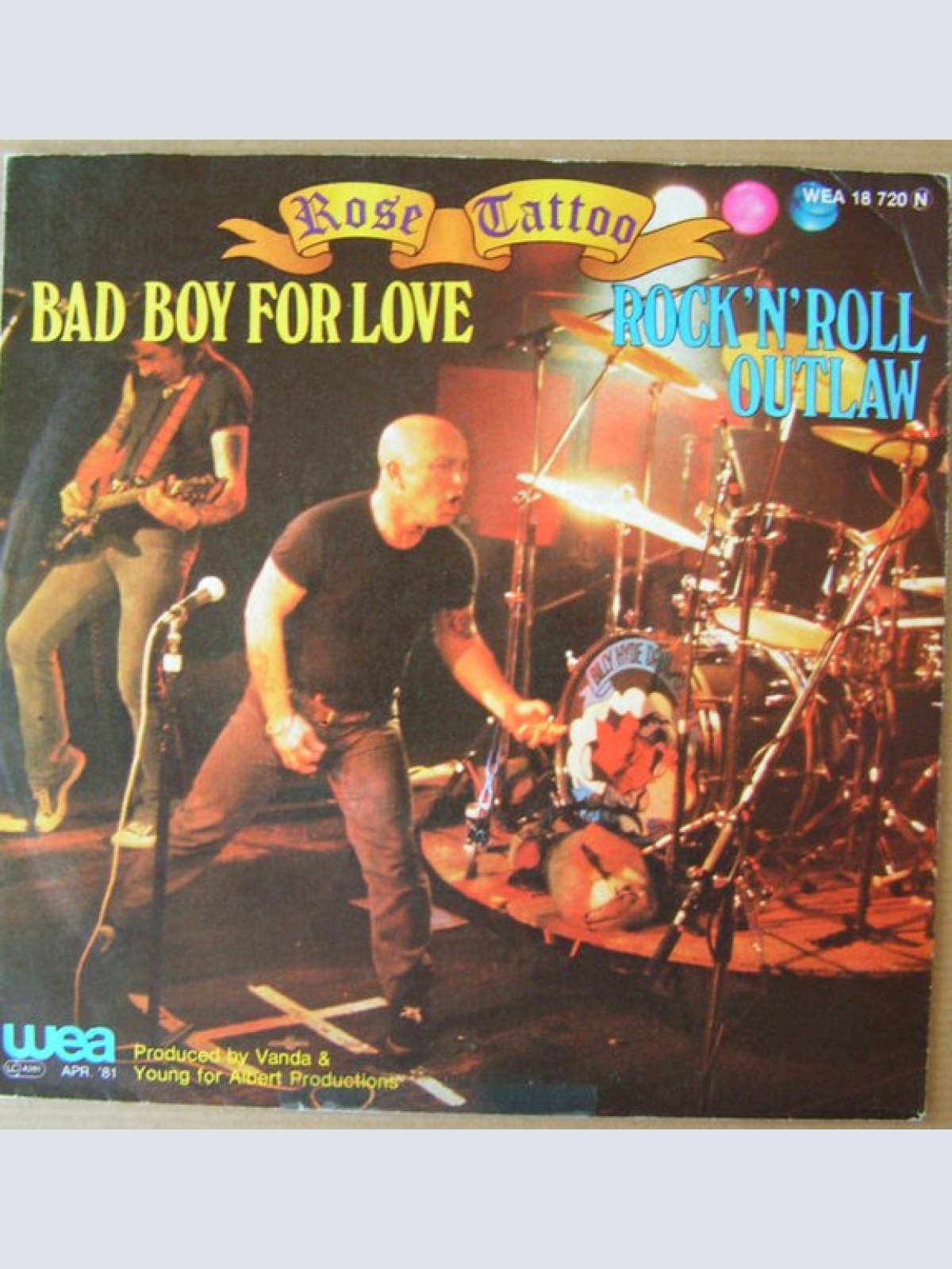 Vinyl / Rose Tattoo - Bad Boy For Love