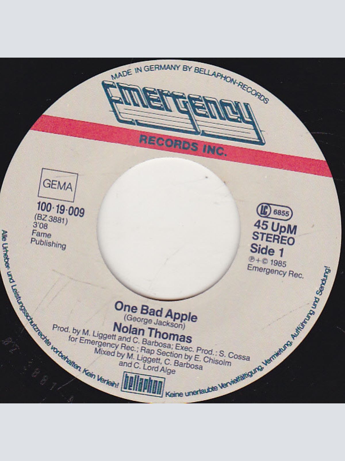 Vinyl / Nolan Thomas - One Bad Apple
