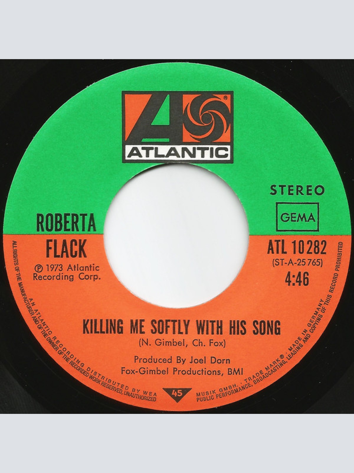 Vinyl / Roberta Flack - Killing Me Softly With His Song