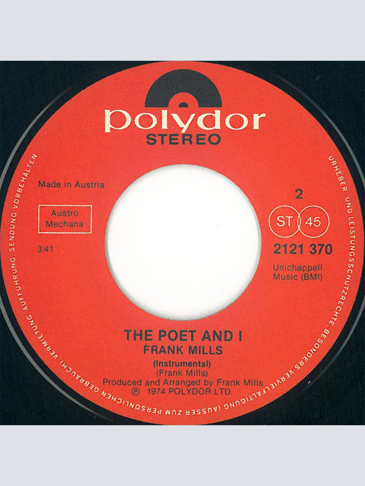 Vinyl / Frank Mills - Music Box Dancer