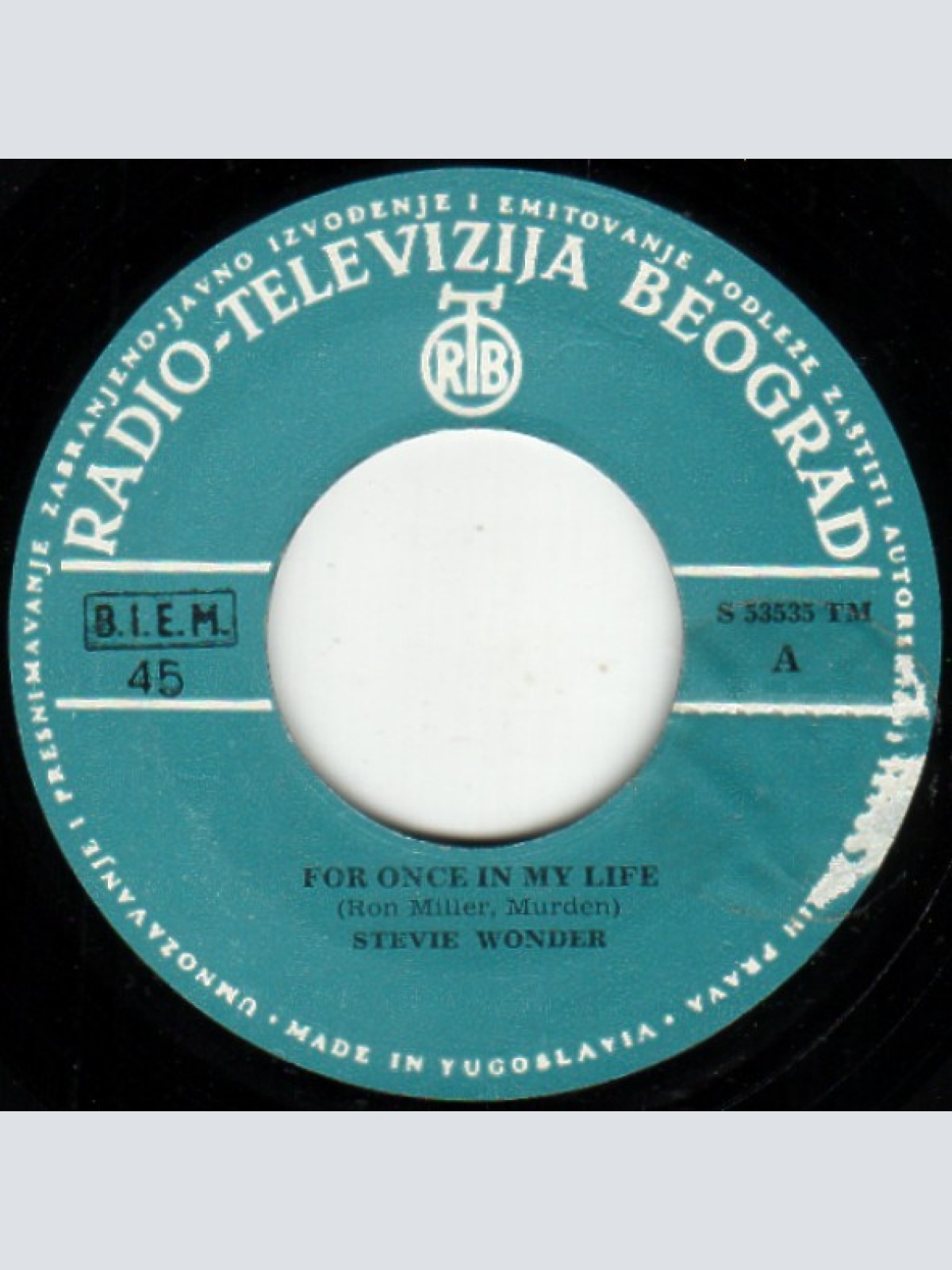 Vinyl / Stevie Wonder - For Once In My Life