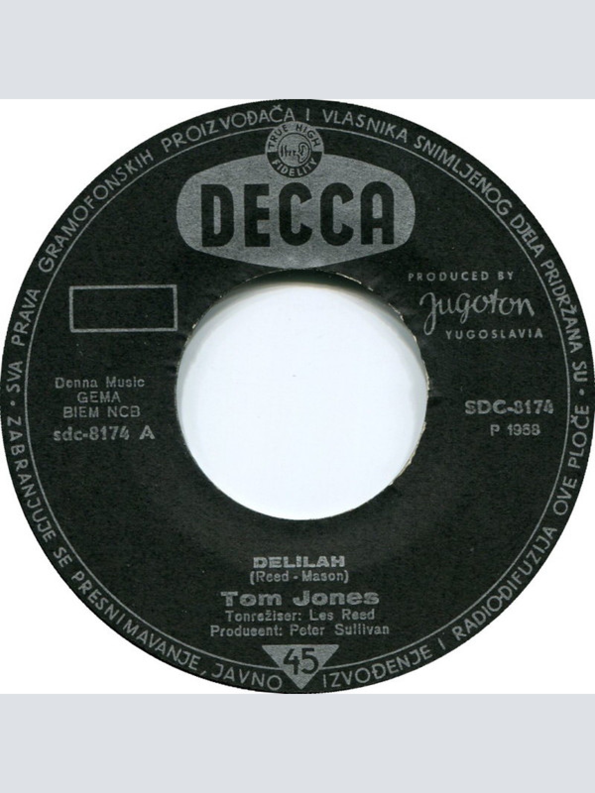 Vinyl / Tom Jones - Delilah