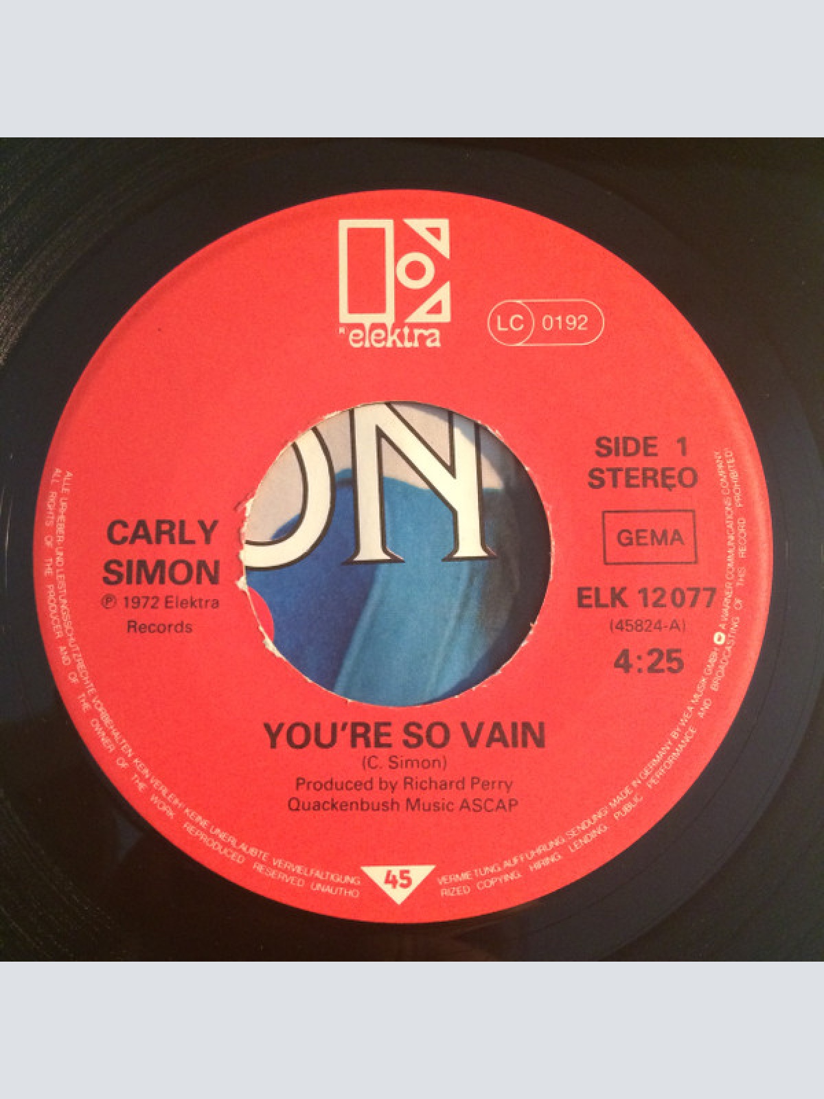 Vinyl / Carly Simon - You're So Vain