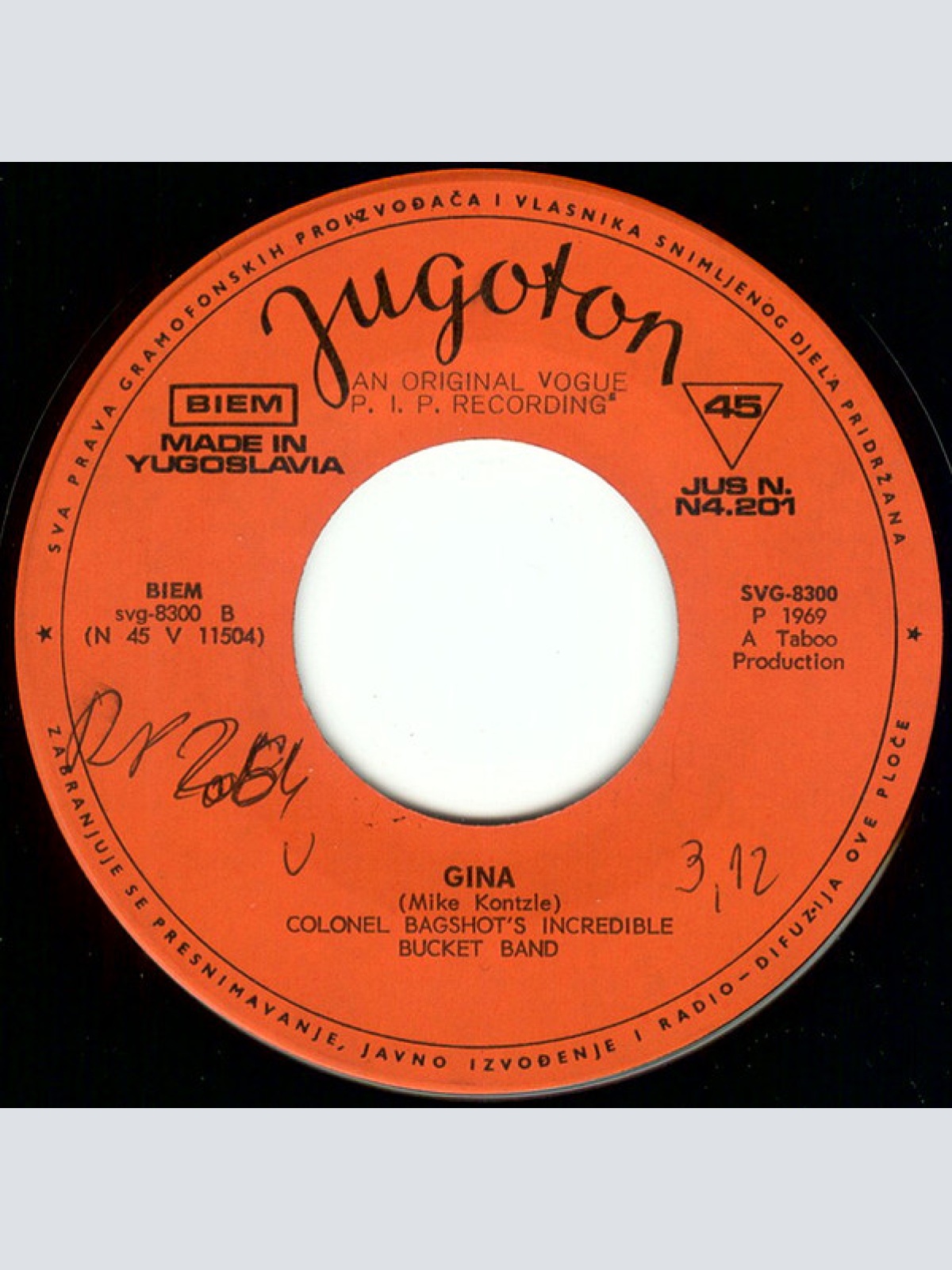 Vinyl / Colonel Bagshot's Incredible Bucket Band* - Oh Happy Day