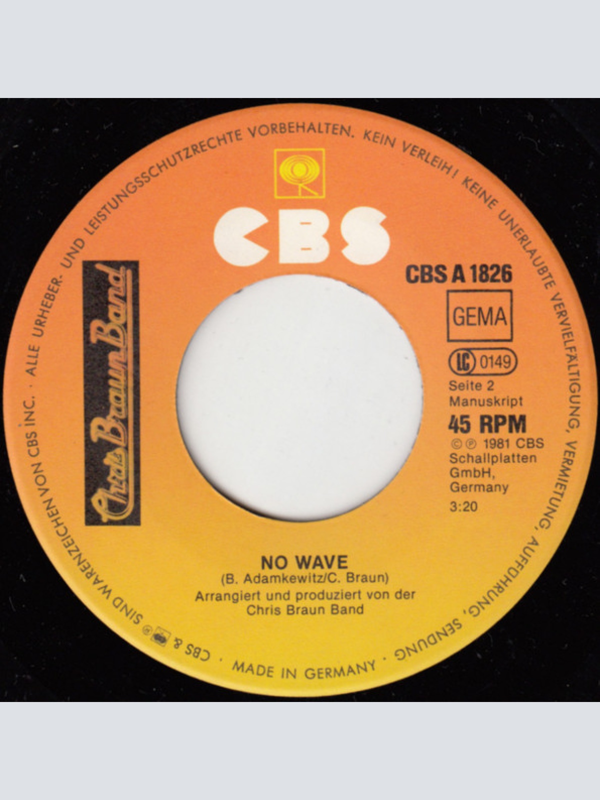 Vinyl / Chris Braun Band - Chrisbaumbrennt