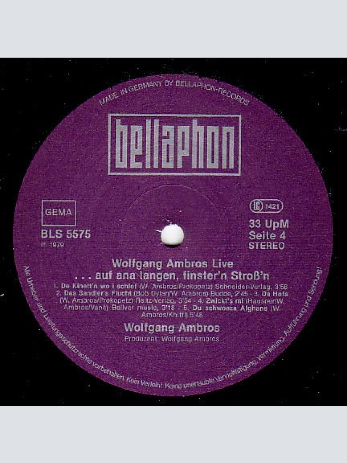 Vinyl / W. Ambros* - Live (...Auf Ana Langen, Finster'n Stroß'n)