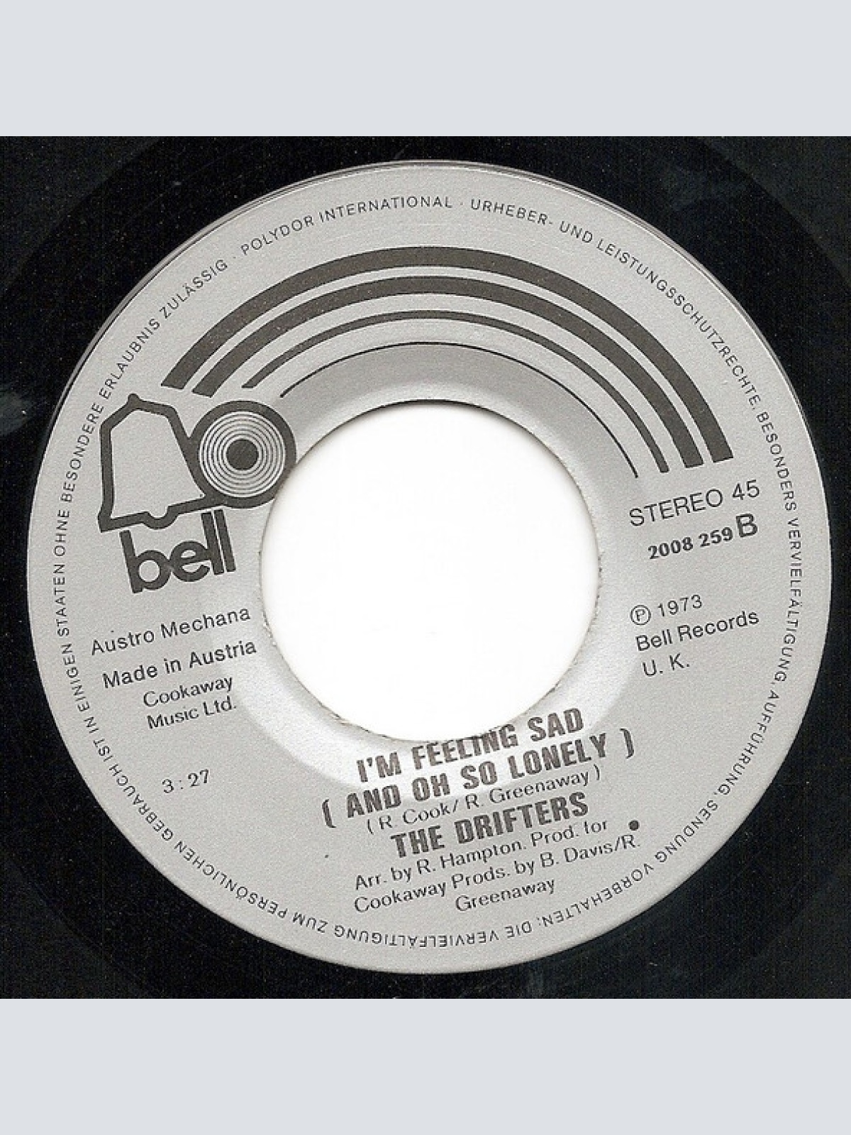 Vinyl / The Drifters - Kissin' In The Back Row Of The Movies