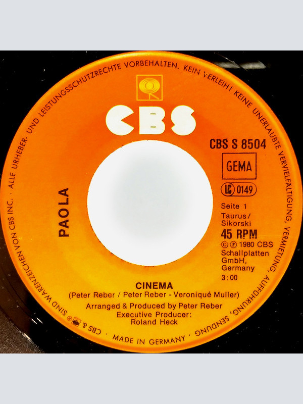 Vinyl / Paola (2) - Cinema