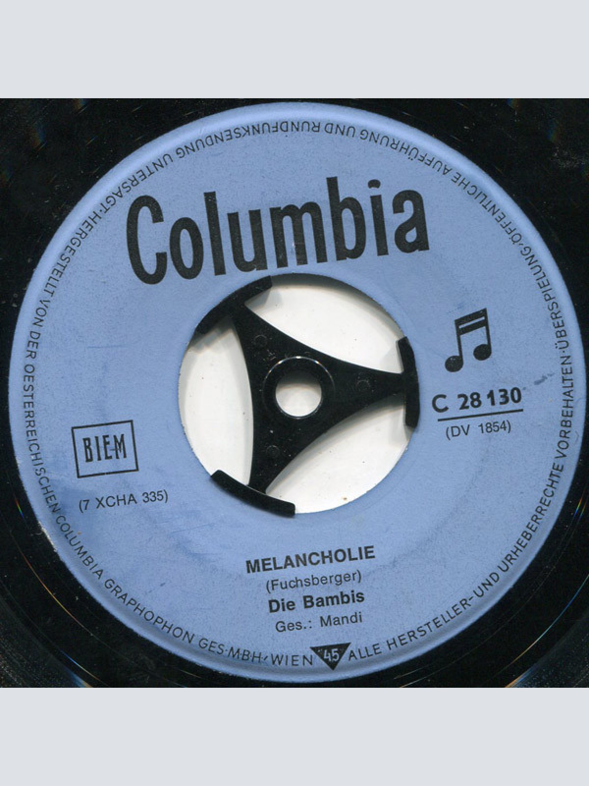 Vinyl / Die Bambis - Melancholie / Mini-Kini Baby