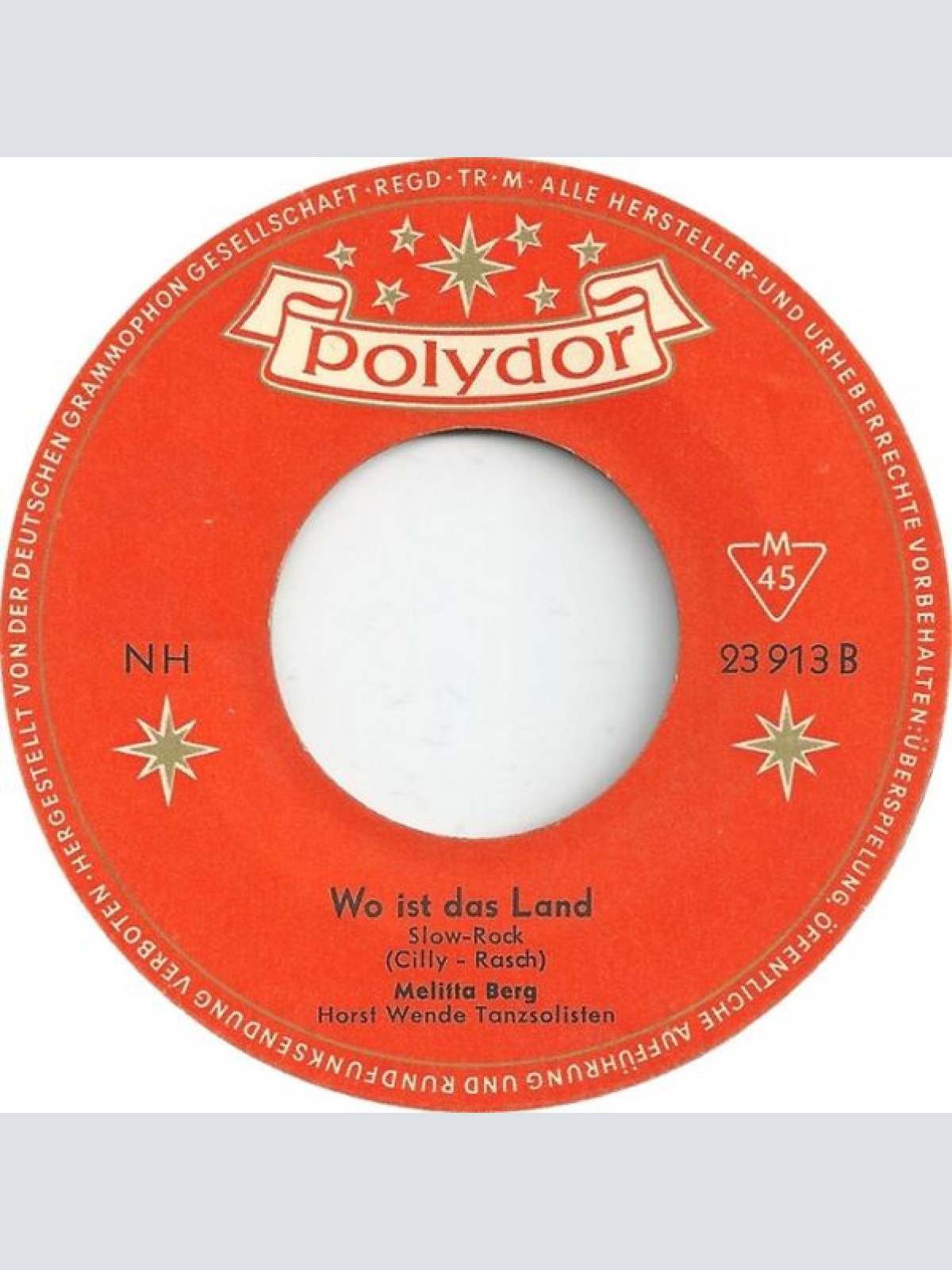 Vinyl / Melitta Berg - Nur Du, Du, Du Allein (To Know Him Is To Love Him)