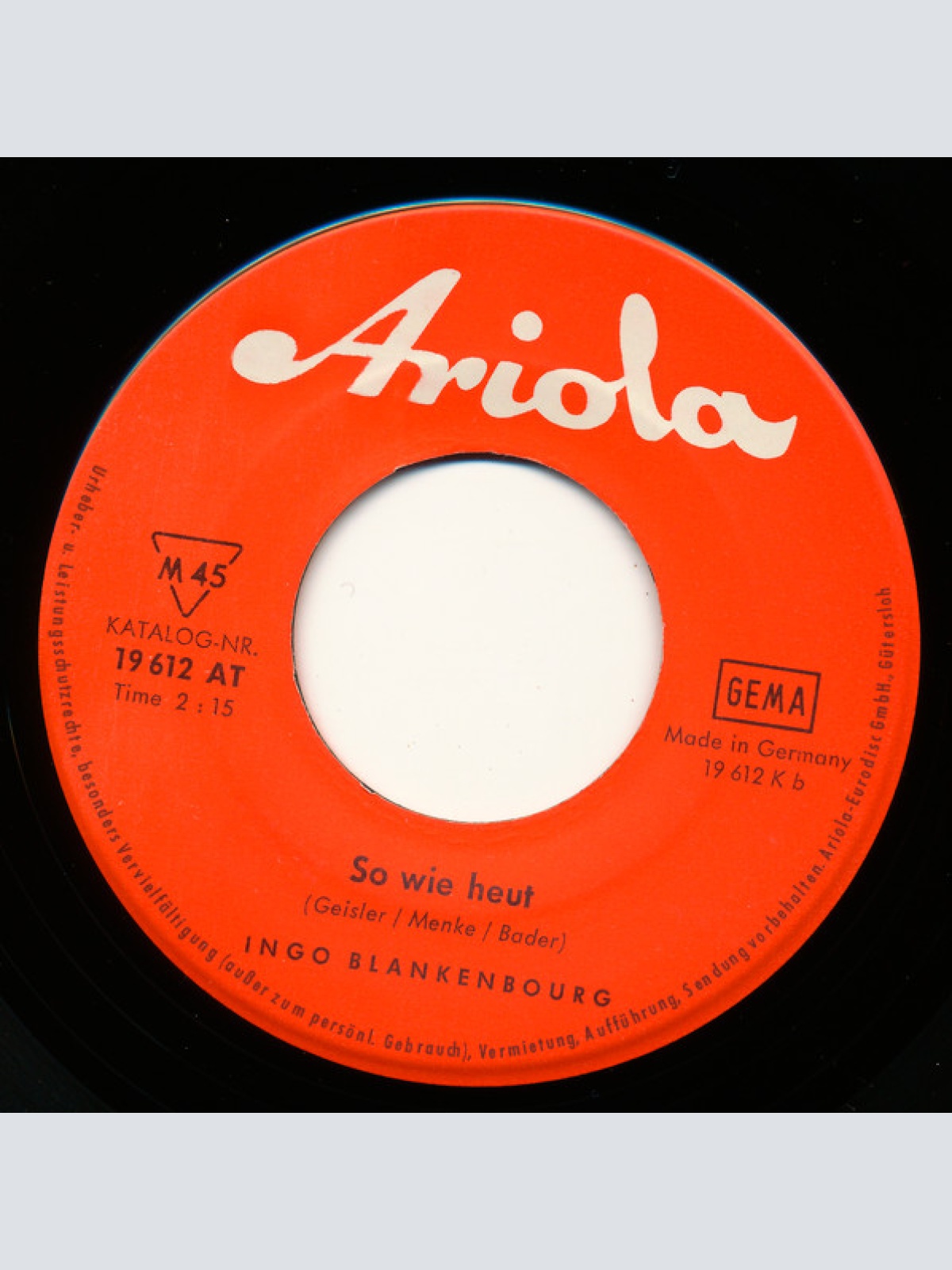 Vinyl / Ingo Blankenbourg - Träume Sind Golden