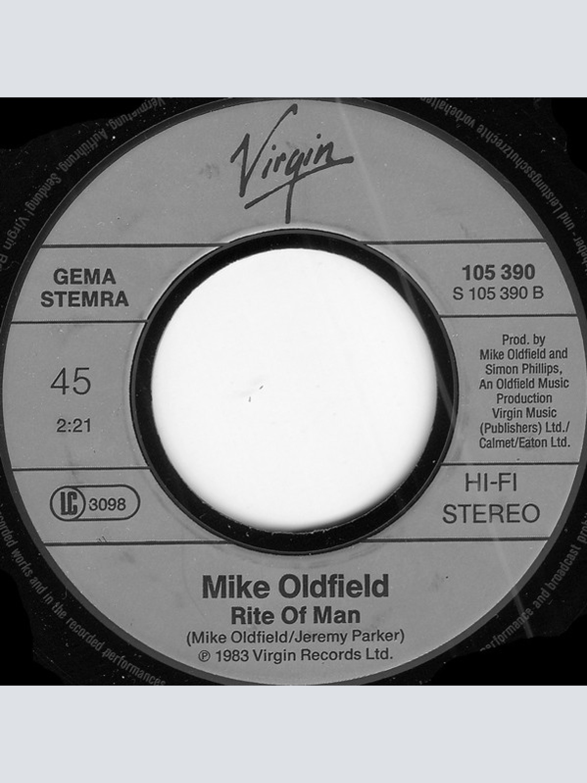 Vinyl / Mike Oldfield - Moonlight Shadow