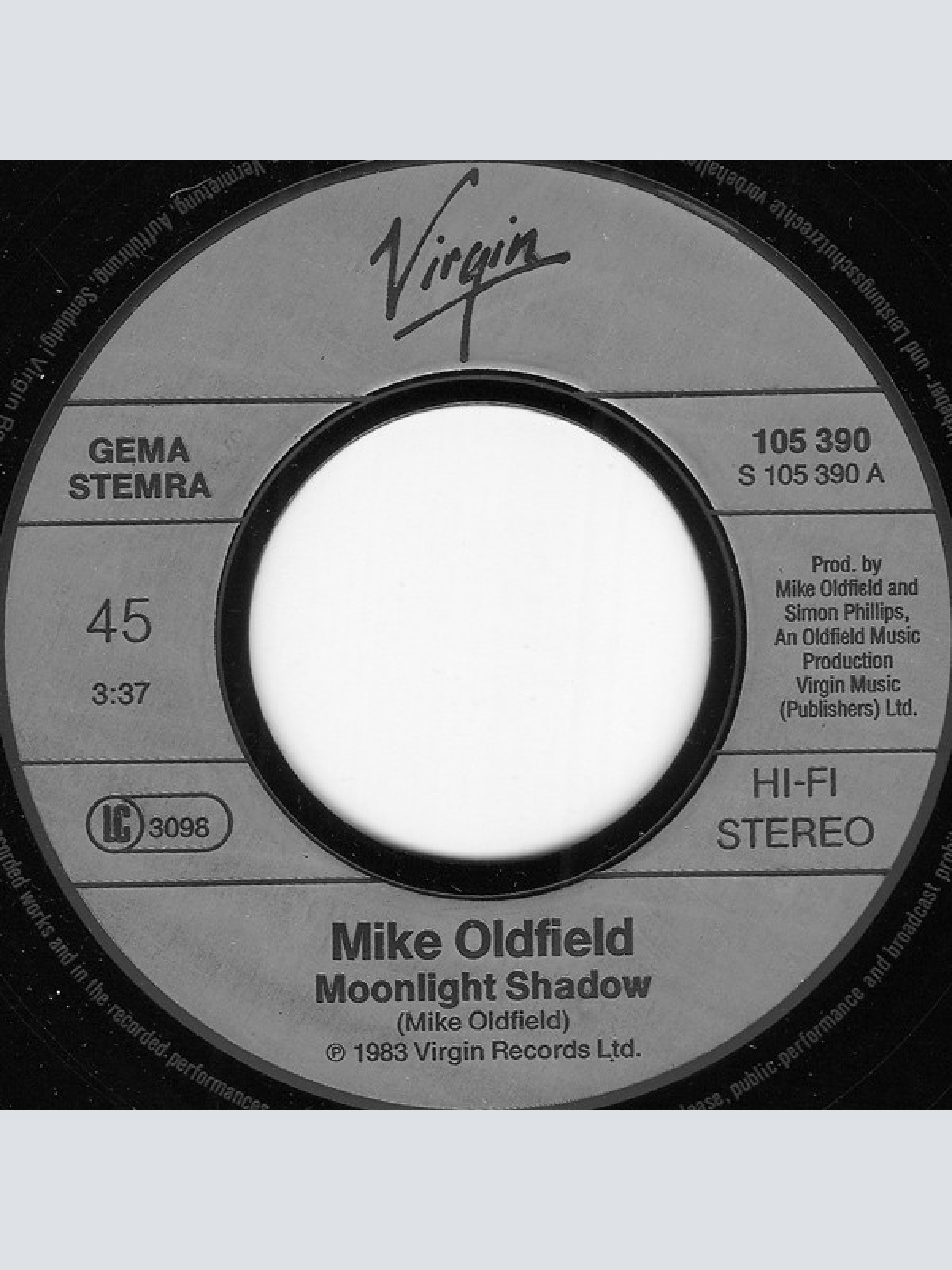 Vinyl / Mike Oldfield - Moonlight Shadow