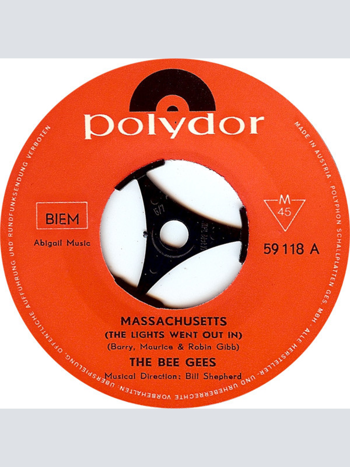 Vinyl / The Bee Gees* - Massachusetts
