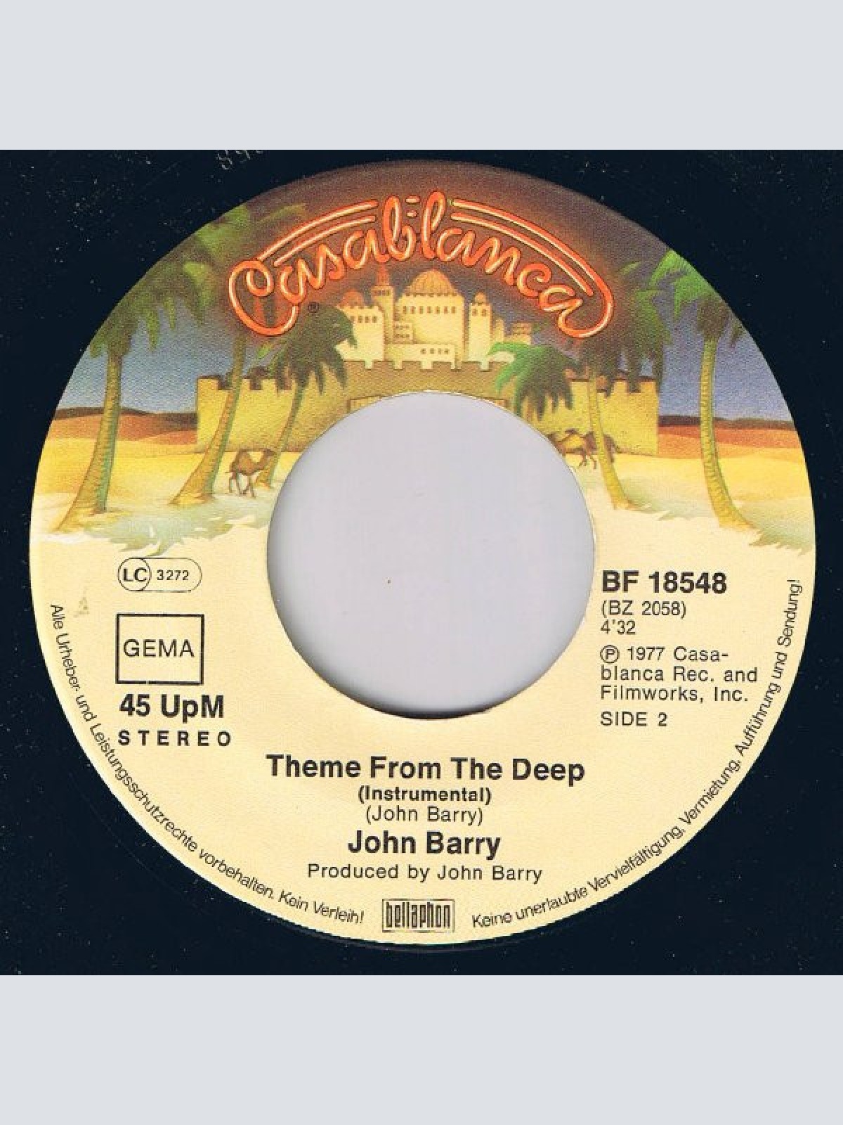 Vinyl / Donna Summer, John Barry - Theme From The Deep (Down, Deep Inside)