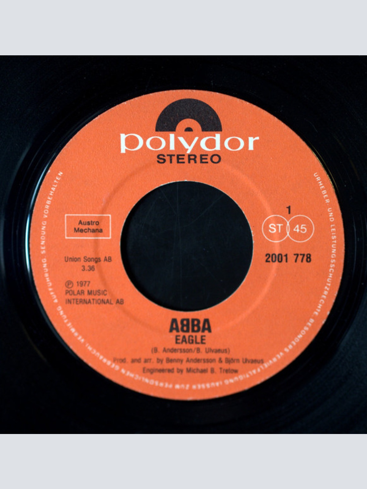 Vinyl / ABBA - Eagle / Thank You For The Music
