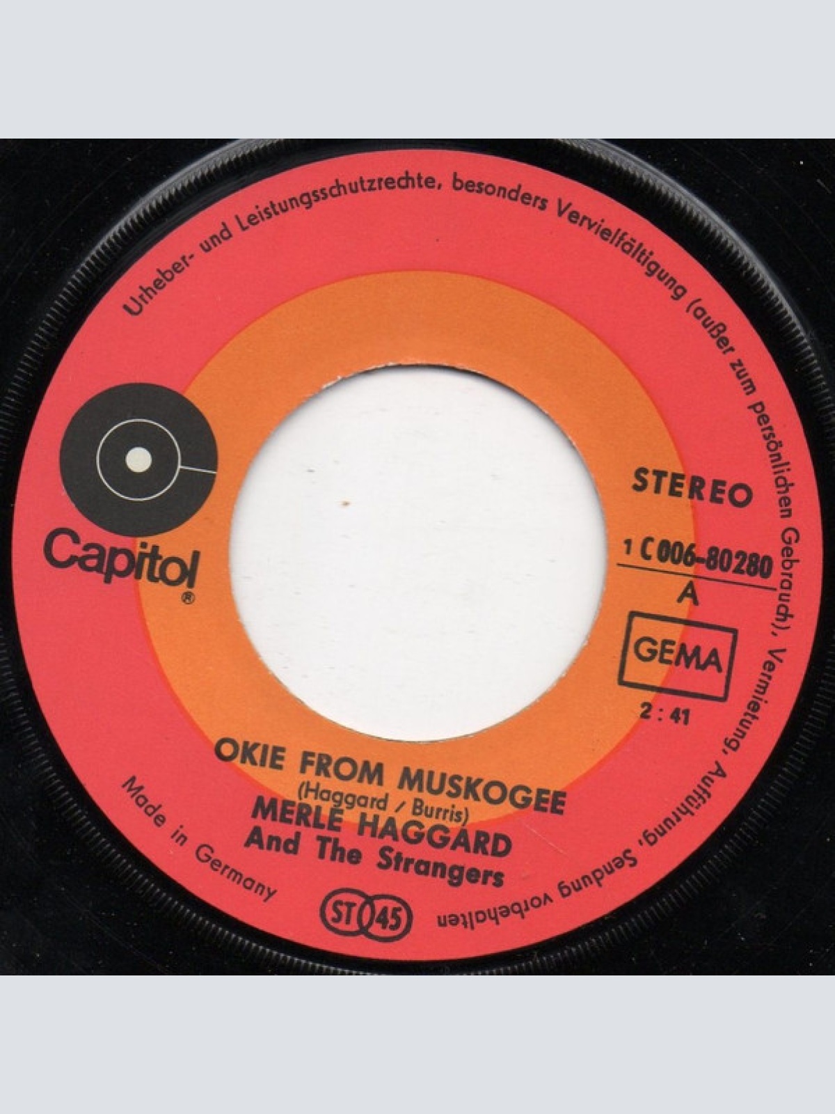 Vinyl / Merle Haggard And The Strangers (5) - Okie From Muskogee