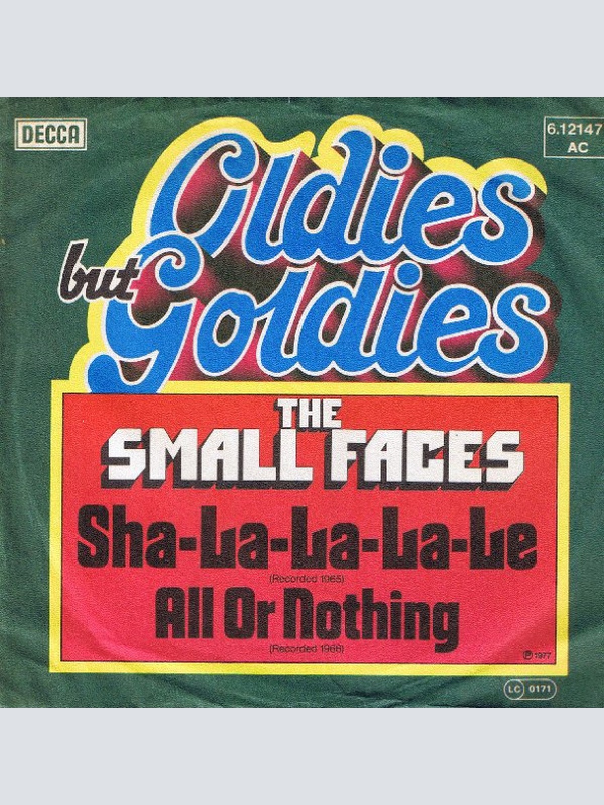 Vinyl / The Small Faces* - Sha-La-La-La-Le / All Or Nothing