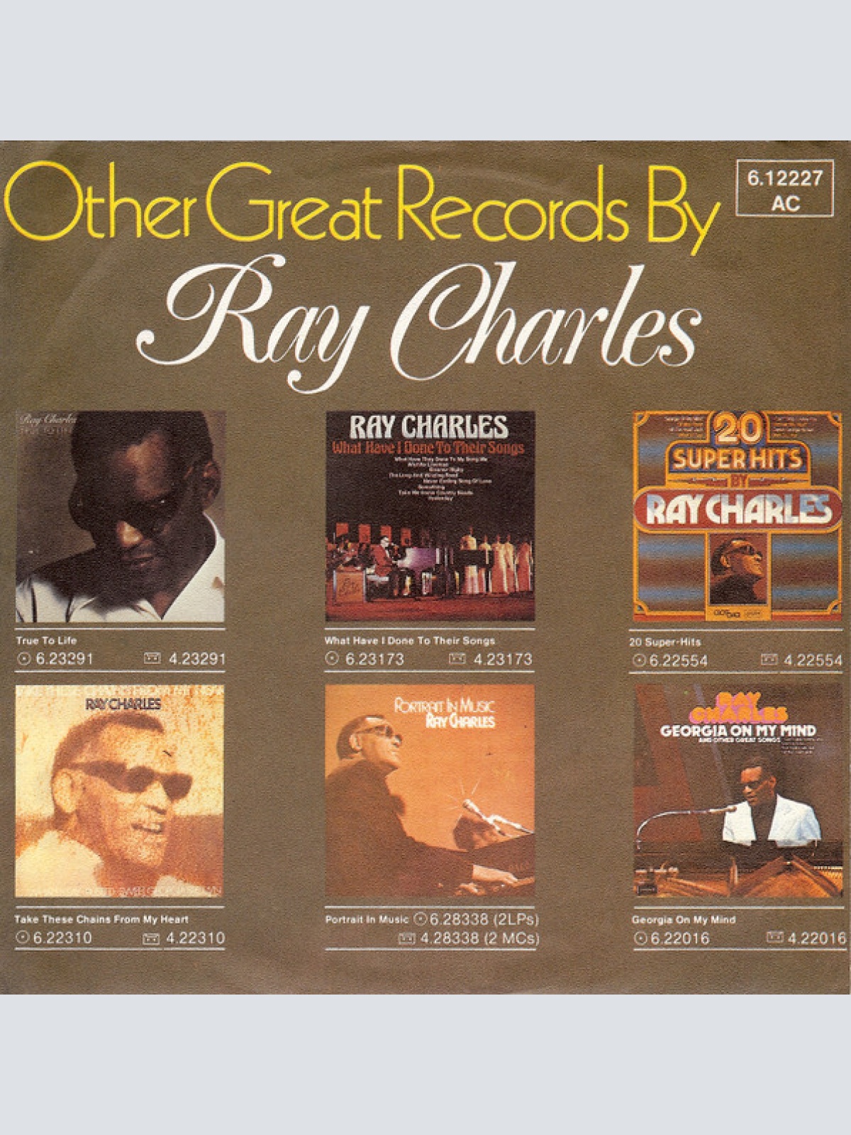 Vinyl / Ray Charles - I Can See Clearly Now