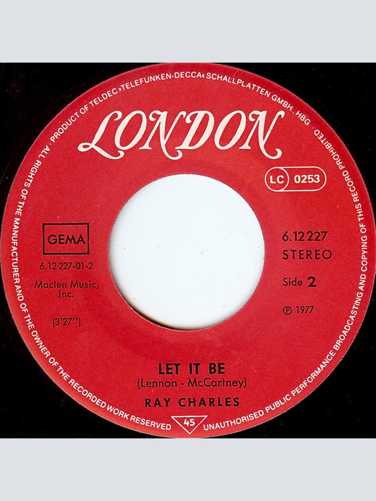 Vinyl / Ray Charles - I Can See Clearly Now