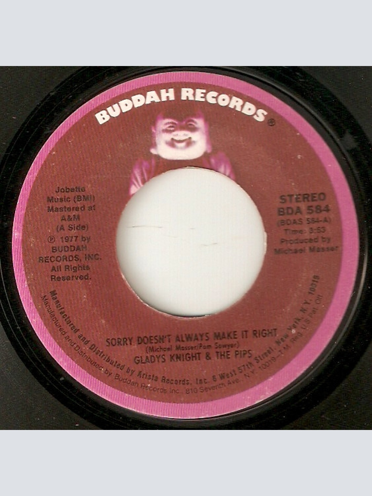 Vinyl / Gladys Knight And The Pips - Sorry Doesn't Always Make It Right / You Put A New Life In My Body