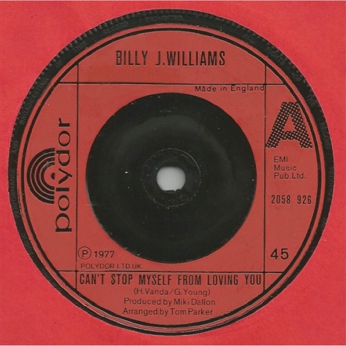 Vinyl / Billy J. Williams - Can't Stop Myself From Loving You
