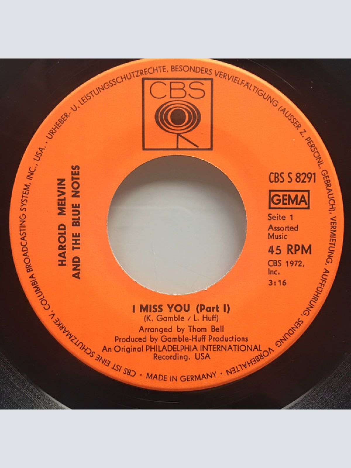 Vinyl / Harold Melvin And The Blue Notes - I Miss You