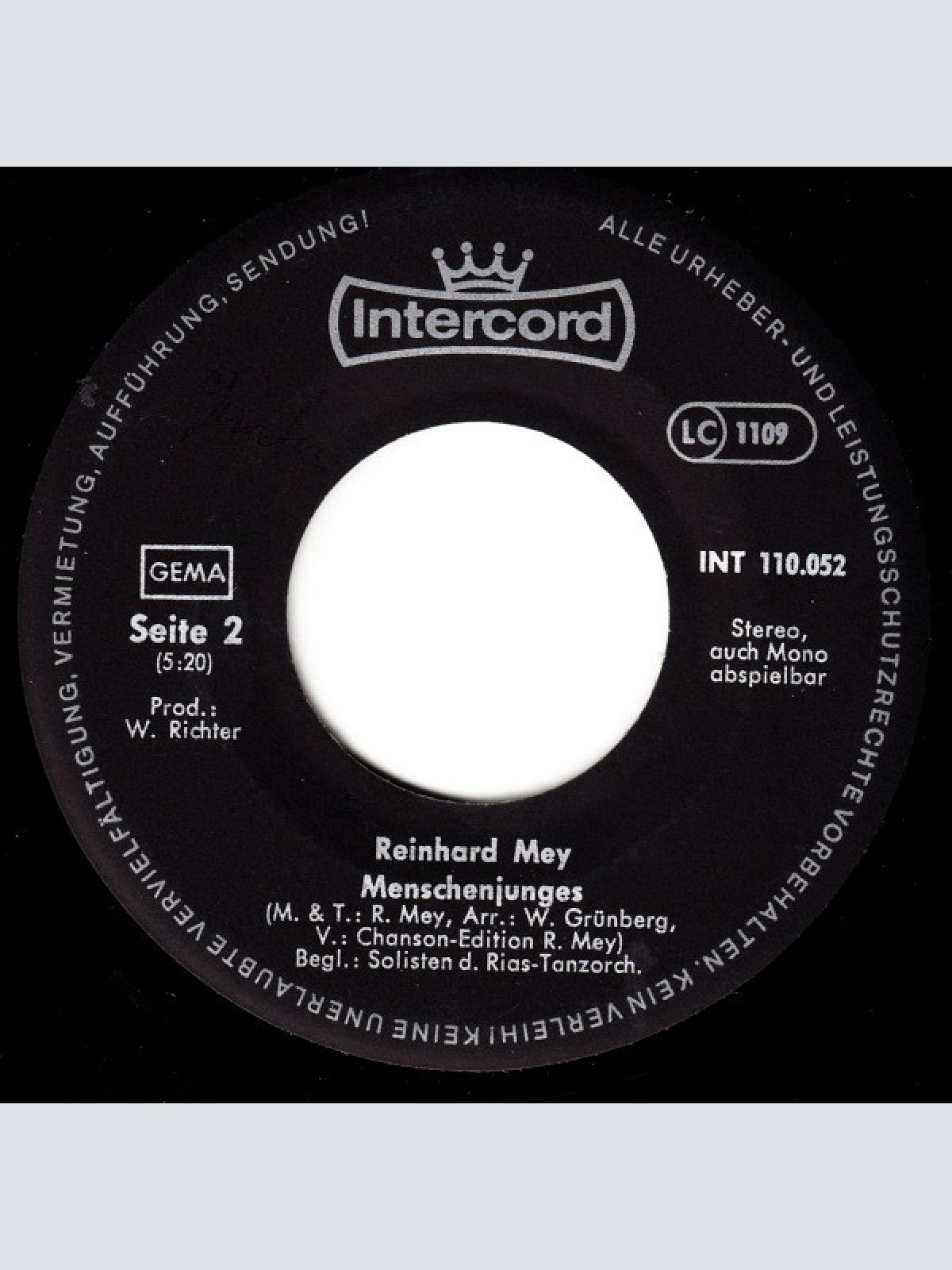 Vinyl / Reinhard Mey - Ein Antrag Auf Erteilung Eines Antragformulars