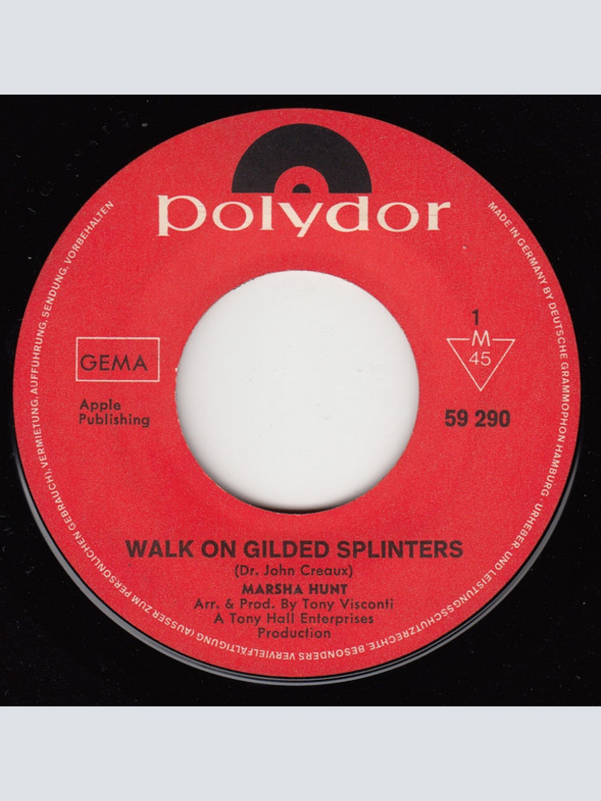 Vinyl / Marsha Hunt - Walk On Gilded Splinters