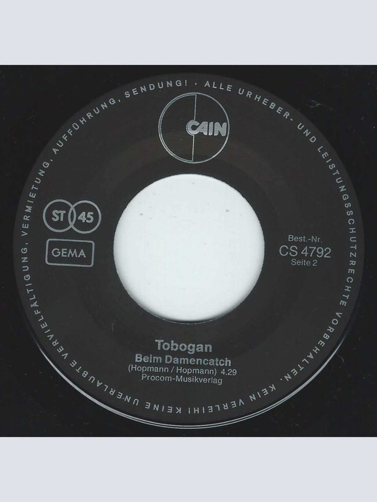 Vinyl / Tobogan - Stepper Jacob Song