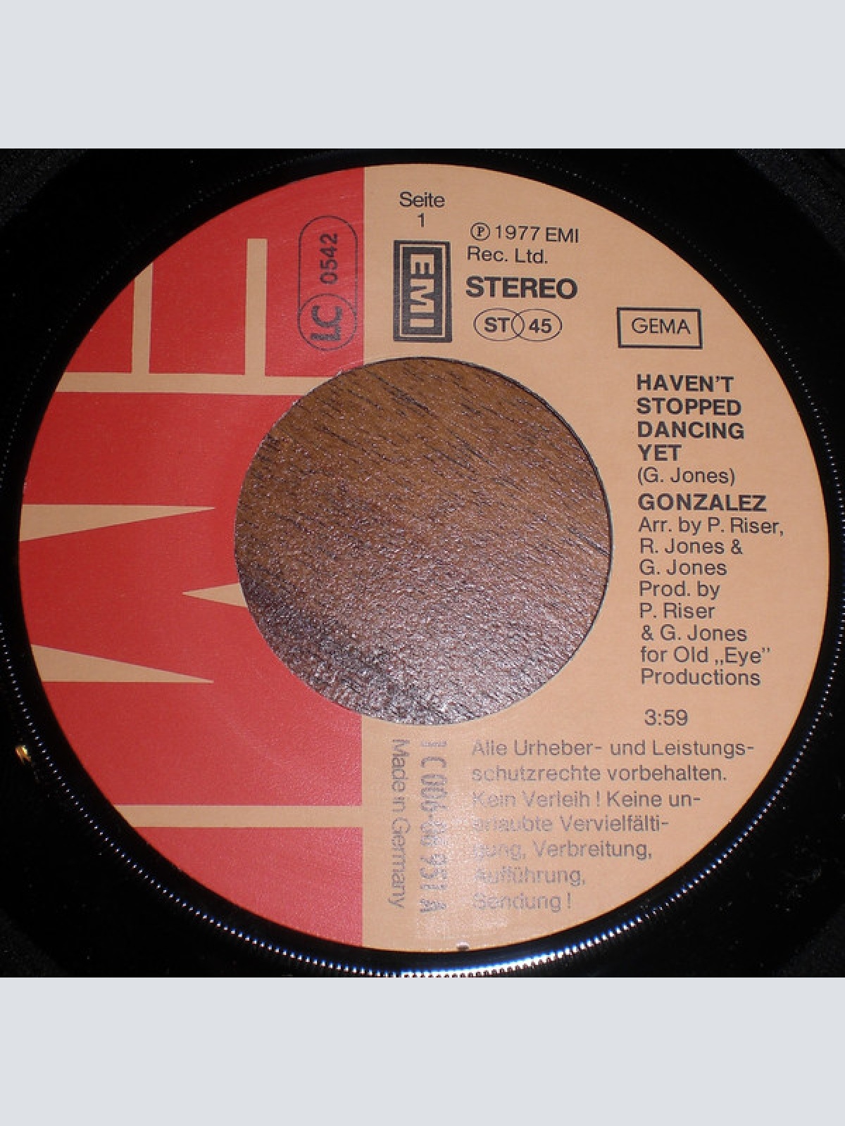 Vinyl / Gonzalez - Haven't Stopped Dancing Yet