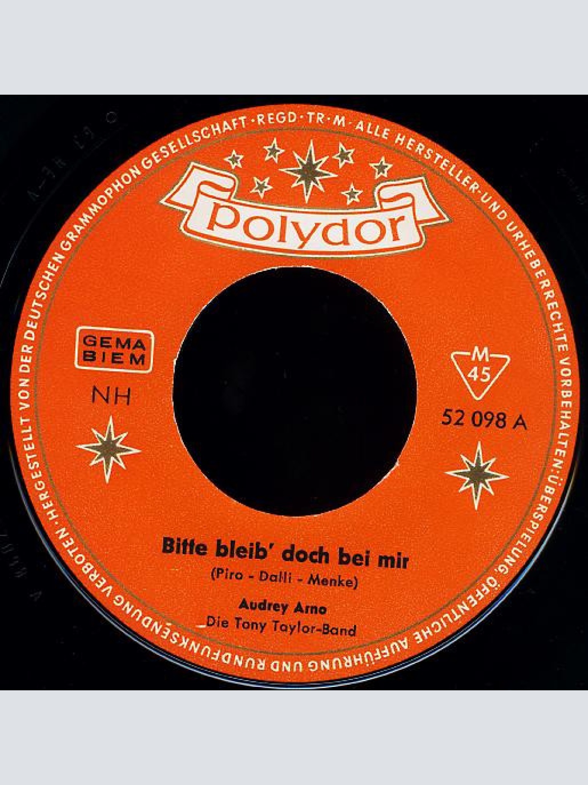 Vinyl / Audrey Arno - Bitte, Bleib' Doch Bei Mir