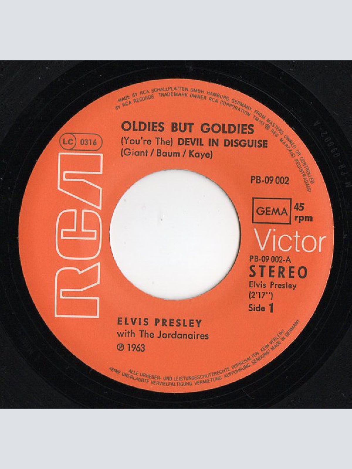 Vinyl / Elvis Presley - (You're The) Devil In Disguise / Suspicion