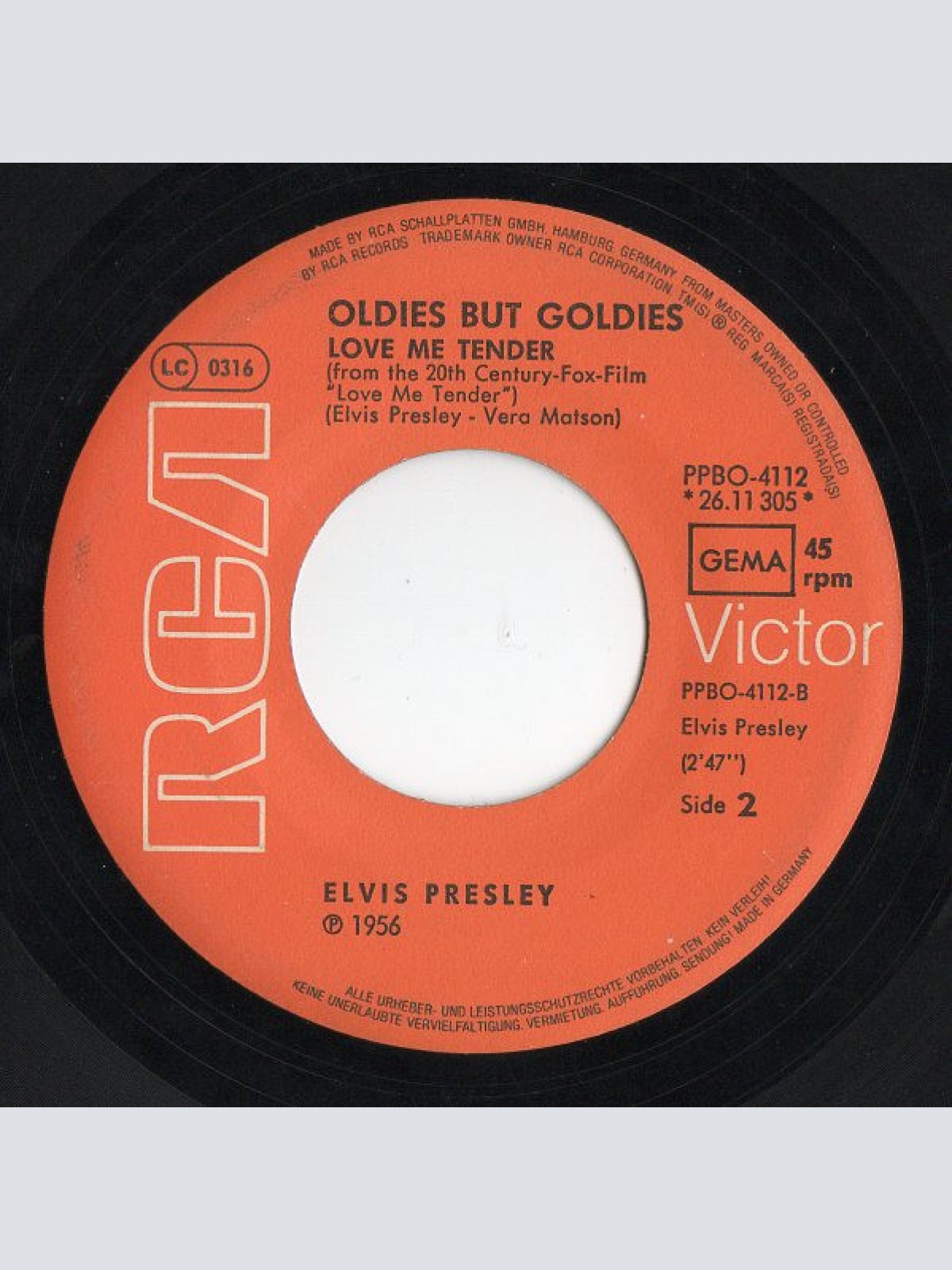 Vinyl / Elvis Presley - Can't Help Falling In Love