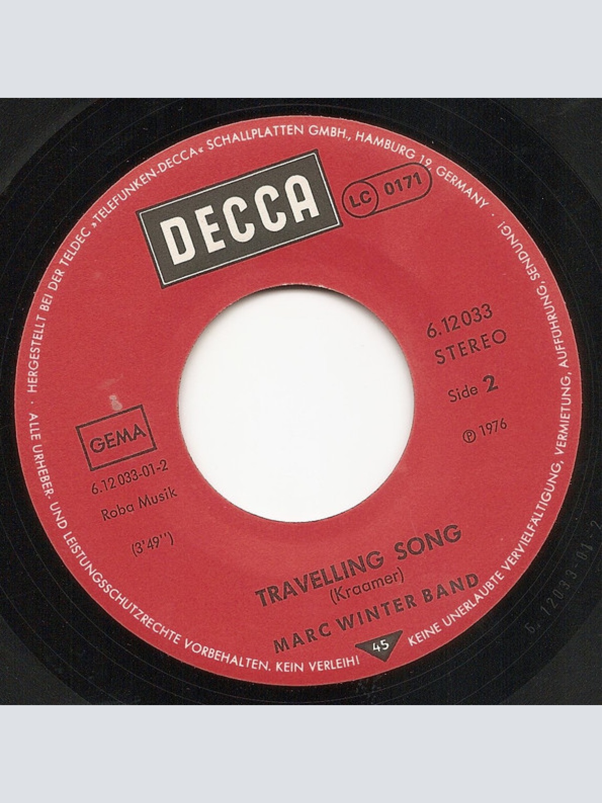 Vinyl / Mark Winter Band* - The Whistling Scout