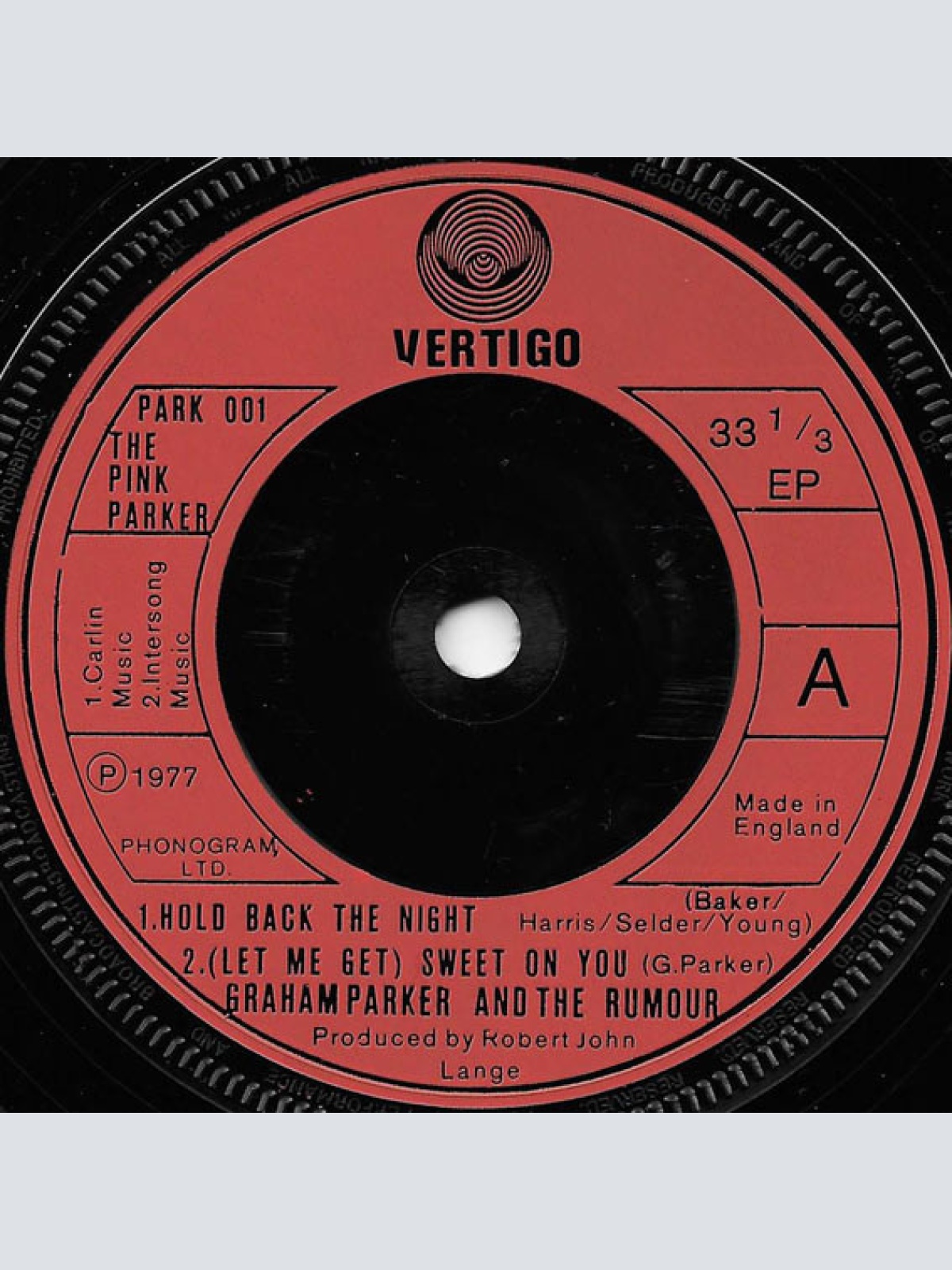 Vinyl / Graham Parker And The Rumour - The Pink Parker