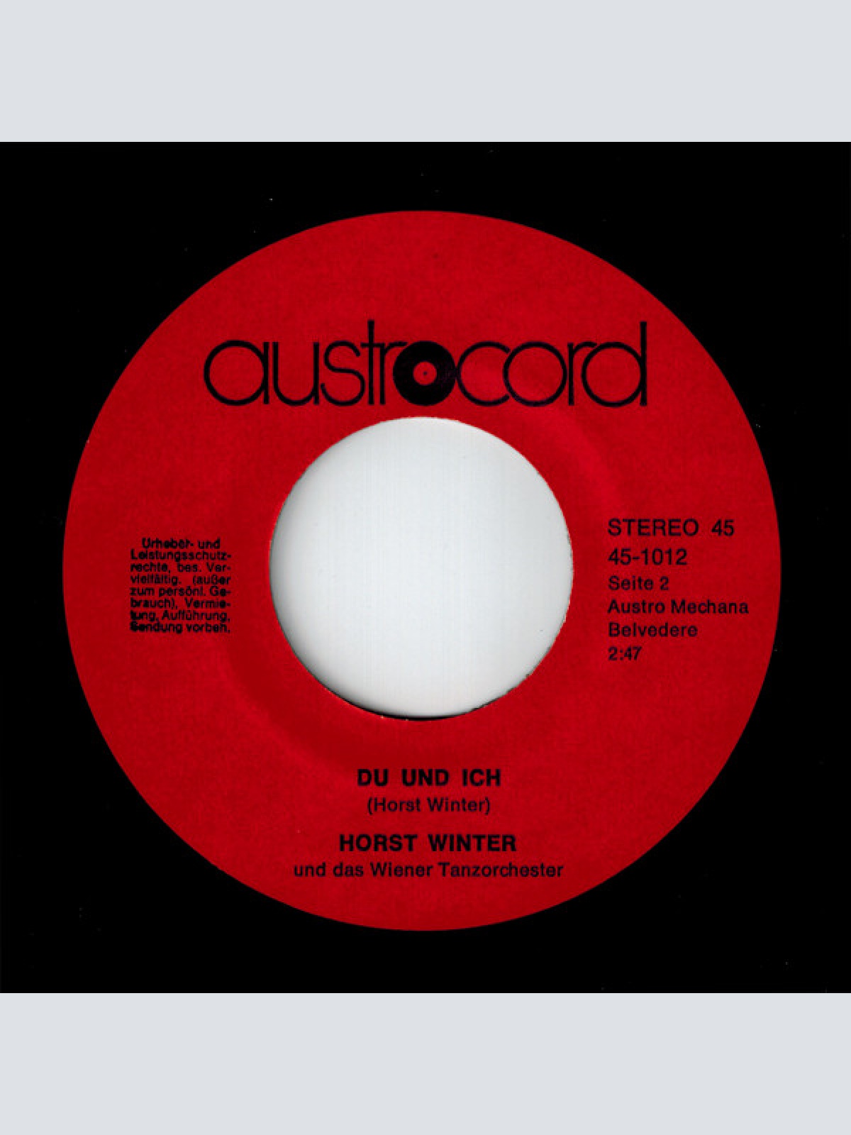 Vinyl / Horst Winter Und Das Wiener Tanzorchester - Ein Kleiner Bär Mit Großen Ohren