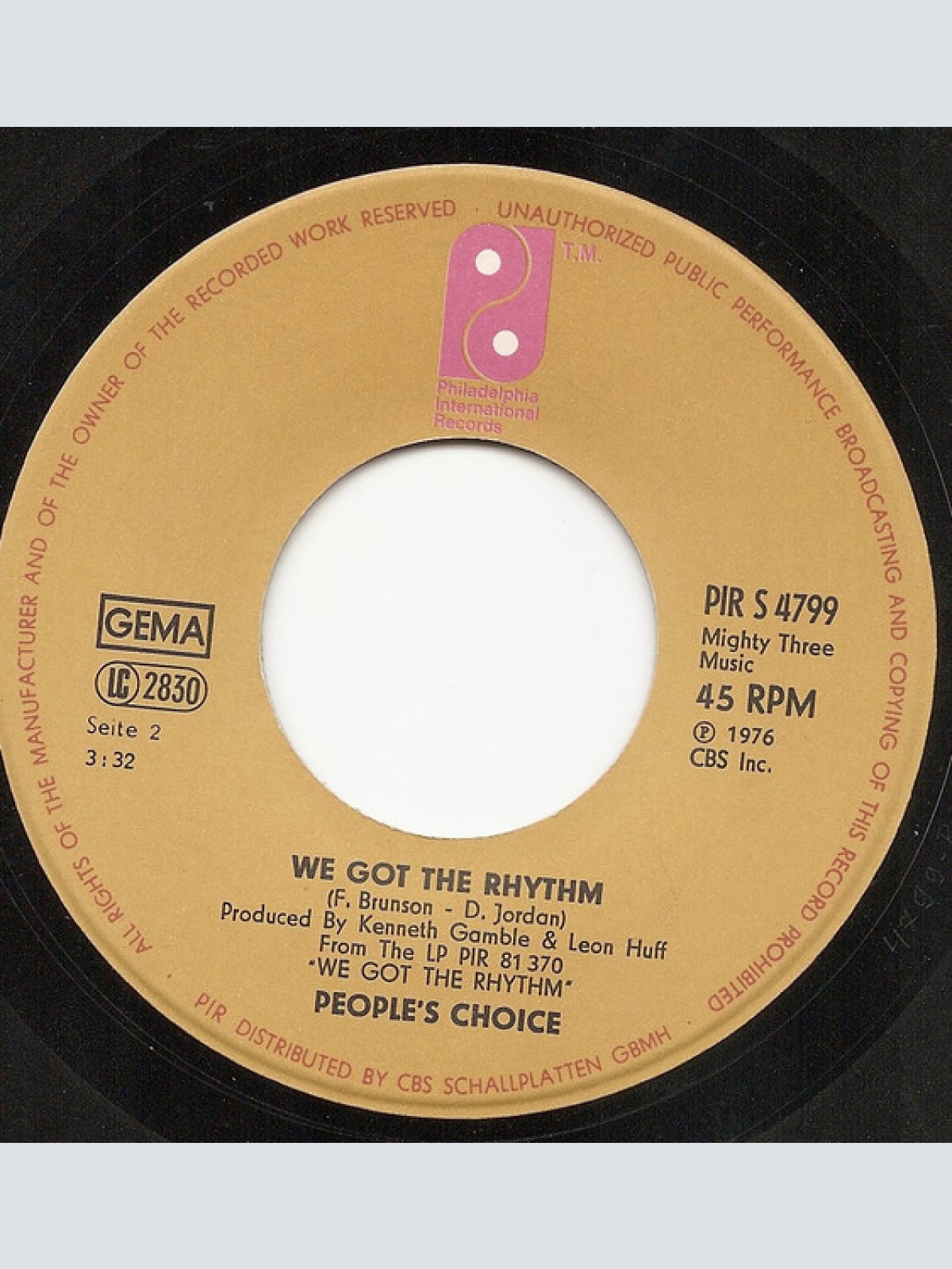 Vinyl / People's Choice - Jam, Jam, Jam (All Night Long)