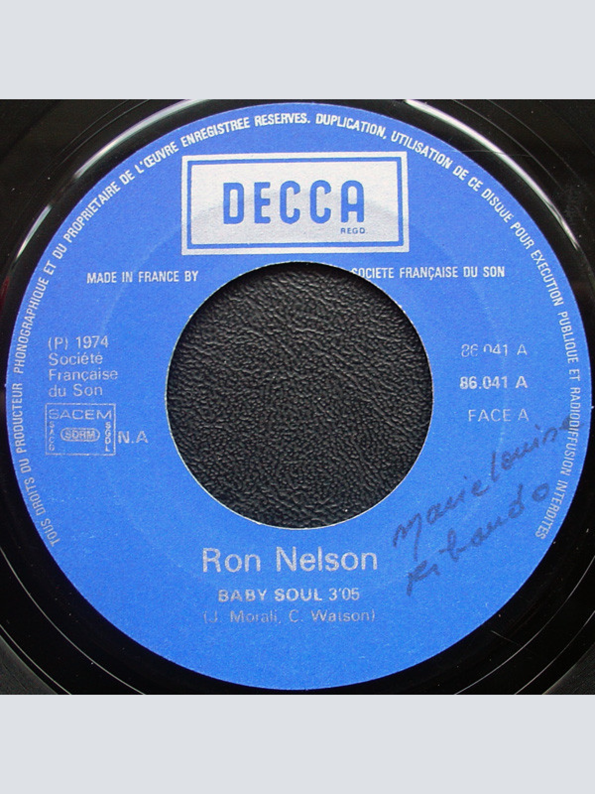 Vinyl / Ron Nelson (3) - Baby Soul