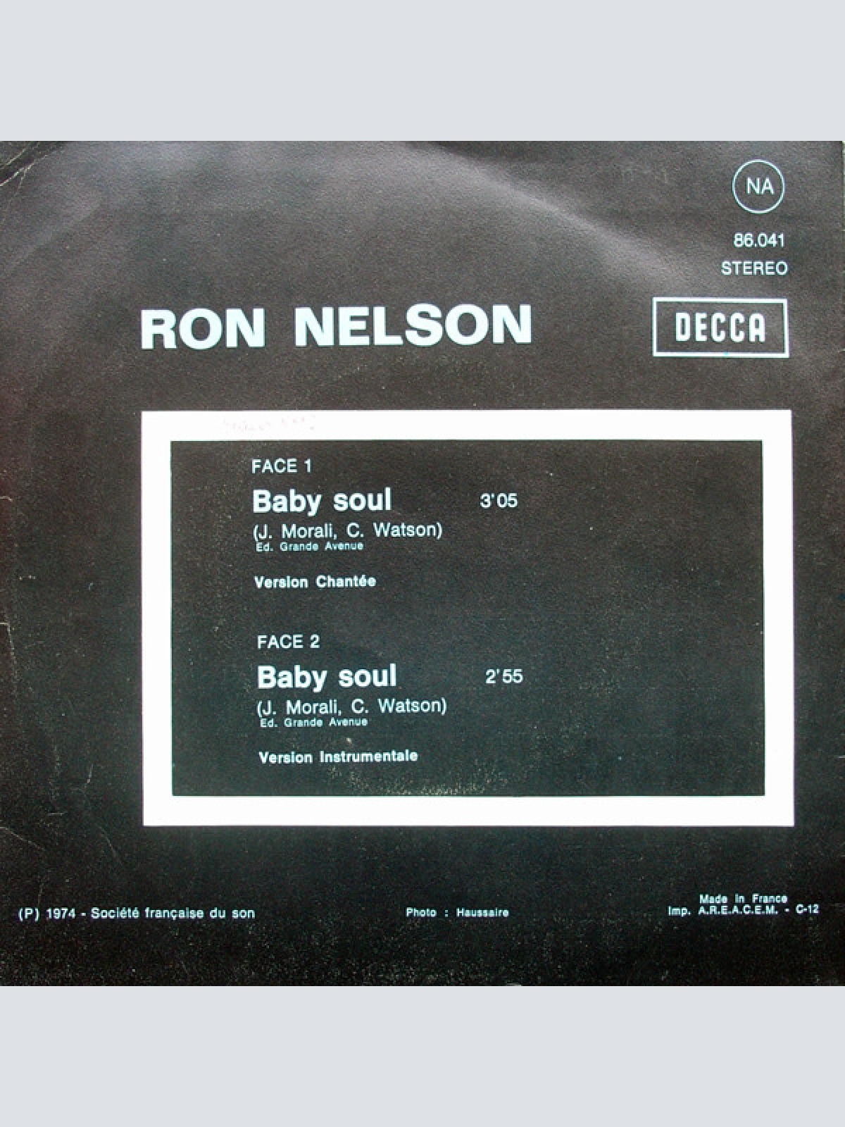 Vinyl / Ron Nelson (3) - Baby Soul