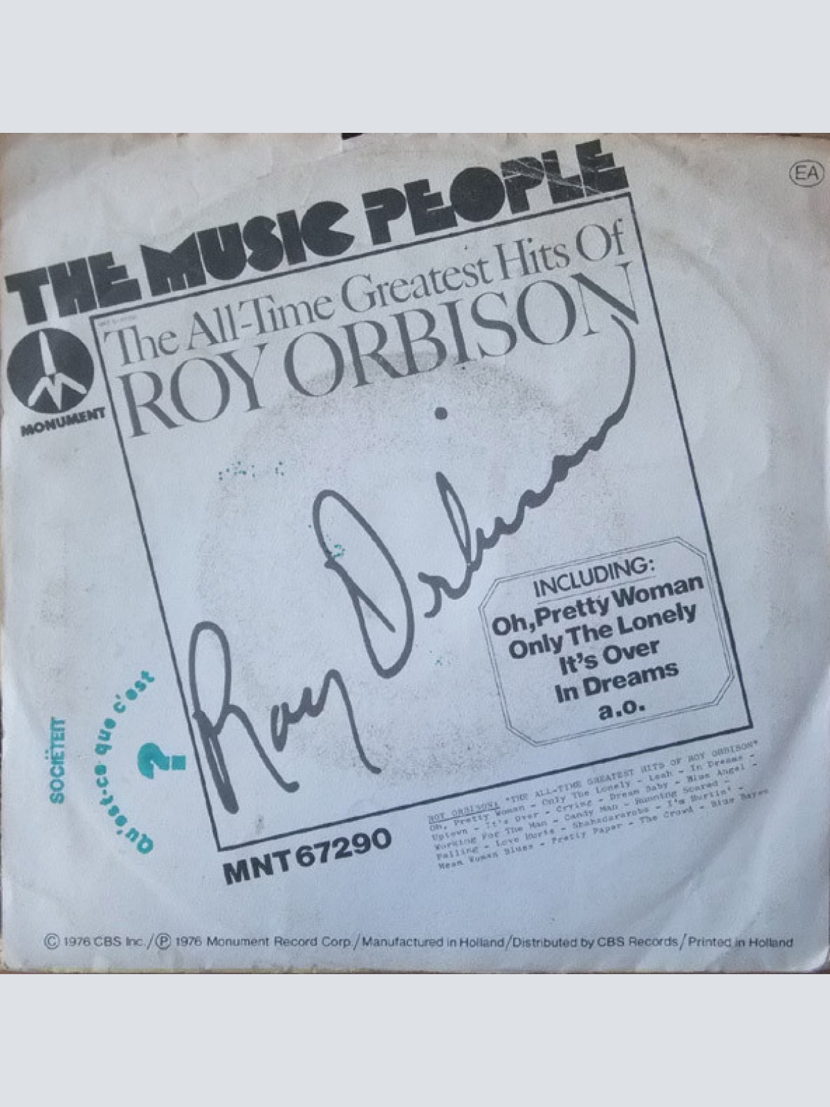 Vinyl / Roy Orbison - Oh, Pretty Woman / I Can't Stop Loving You