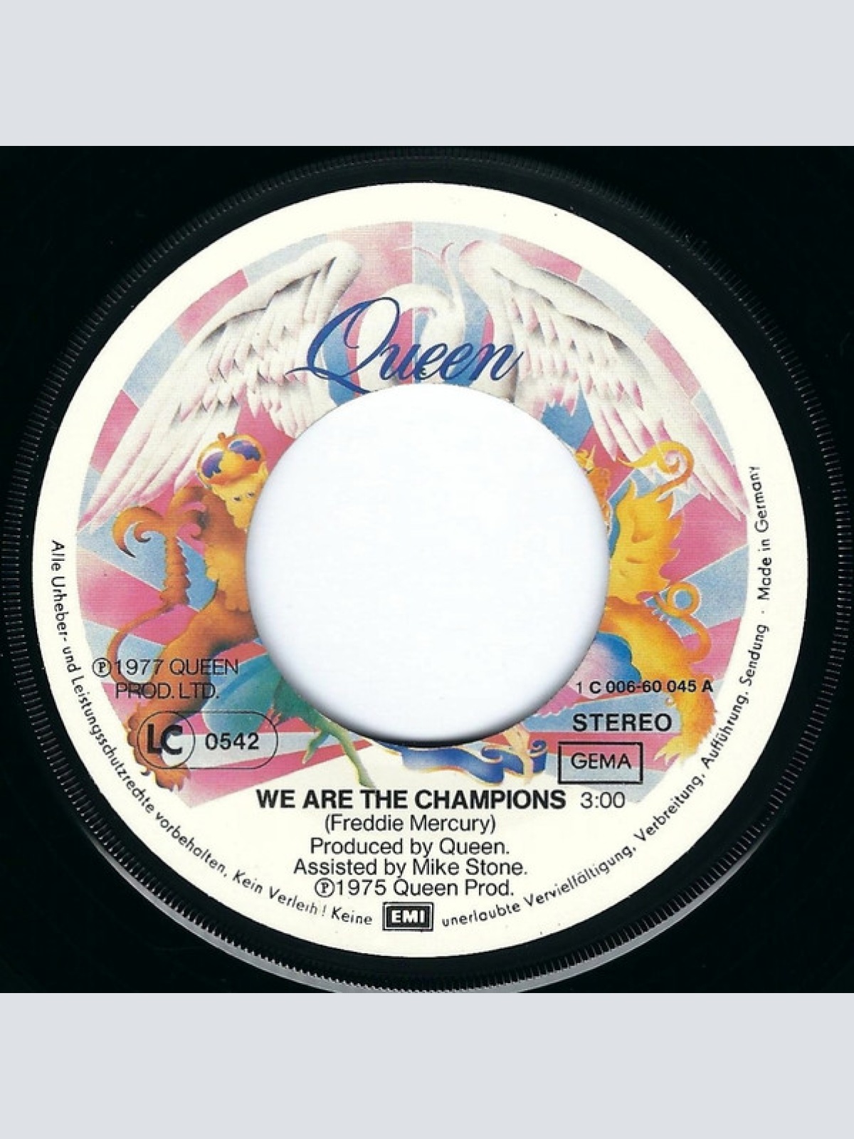 Vinyl / Queen - We Are The Champions B/W We Will Rock You