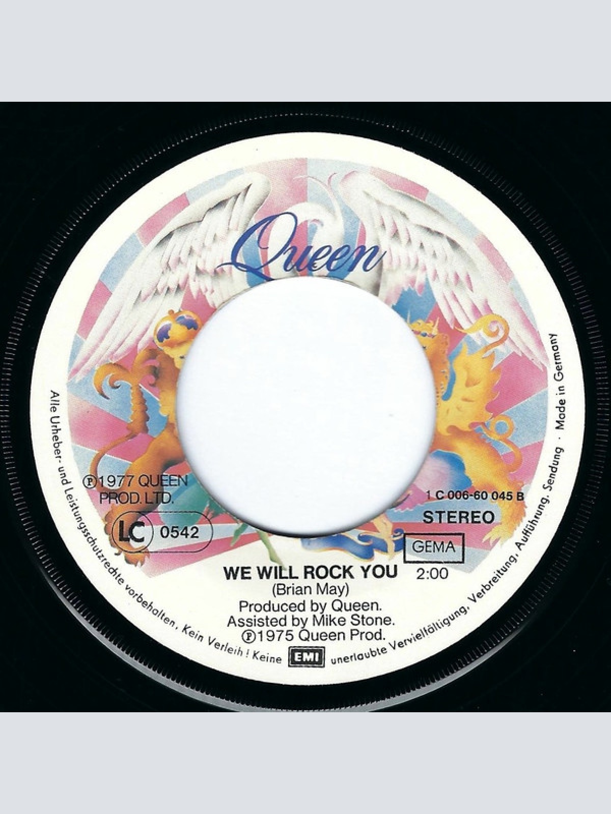 Vinyl / Queen - We Are The Champions B/W We Will Rock You