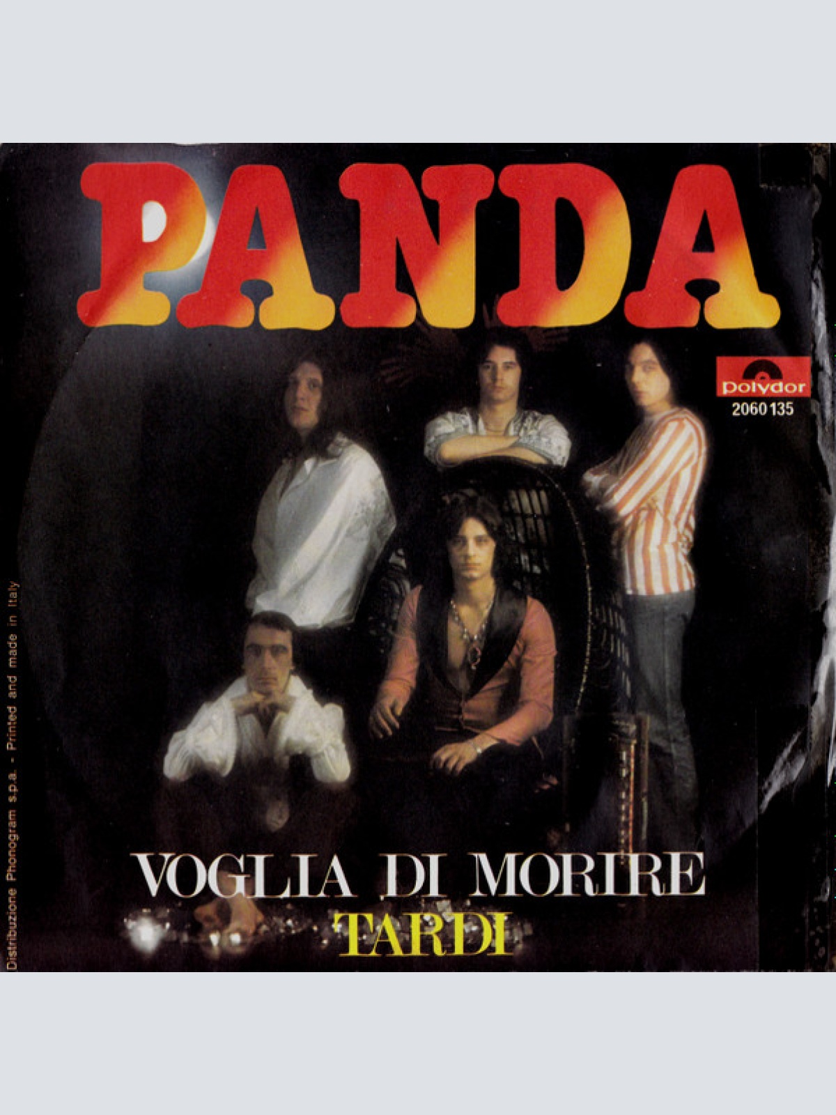 Vinyl / Panda (6) - Voglia Di Morire / Tardi
