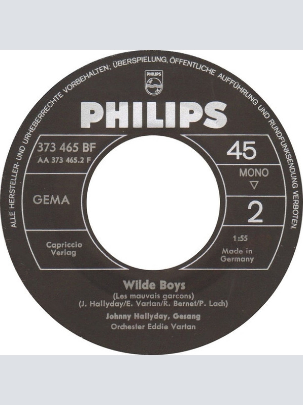 Vinyl / Johnny Hallyday - Das Alte Haus In New Orleans / Wilde Boys