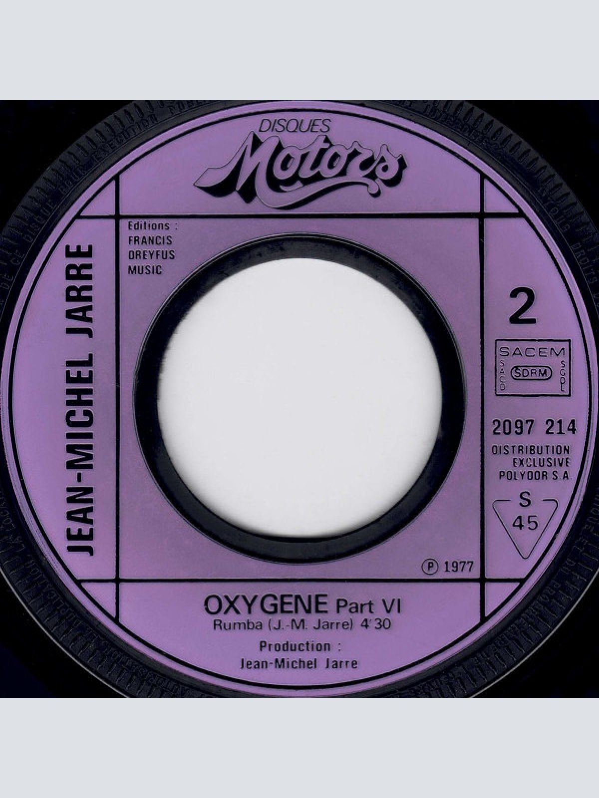 Vinyl / Jean Michel Jarre* - Oxygene (La Musique De Basket)