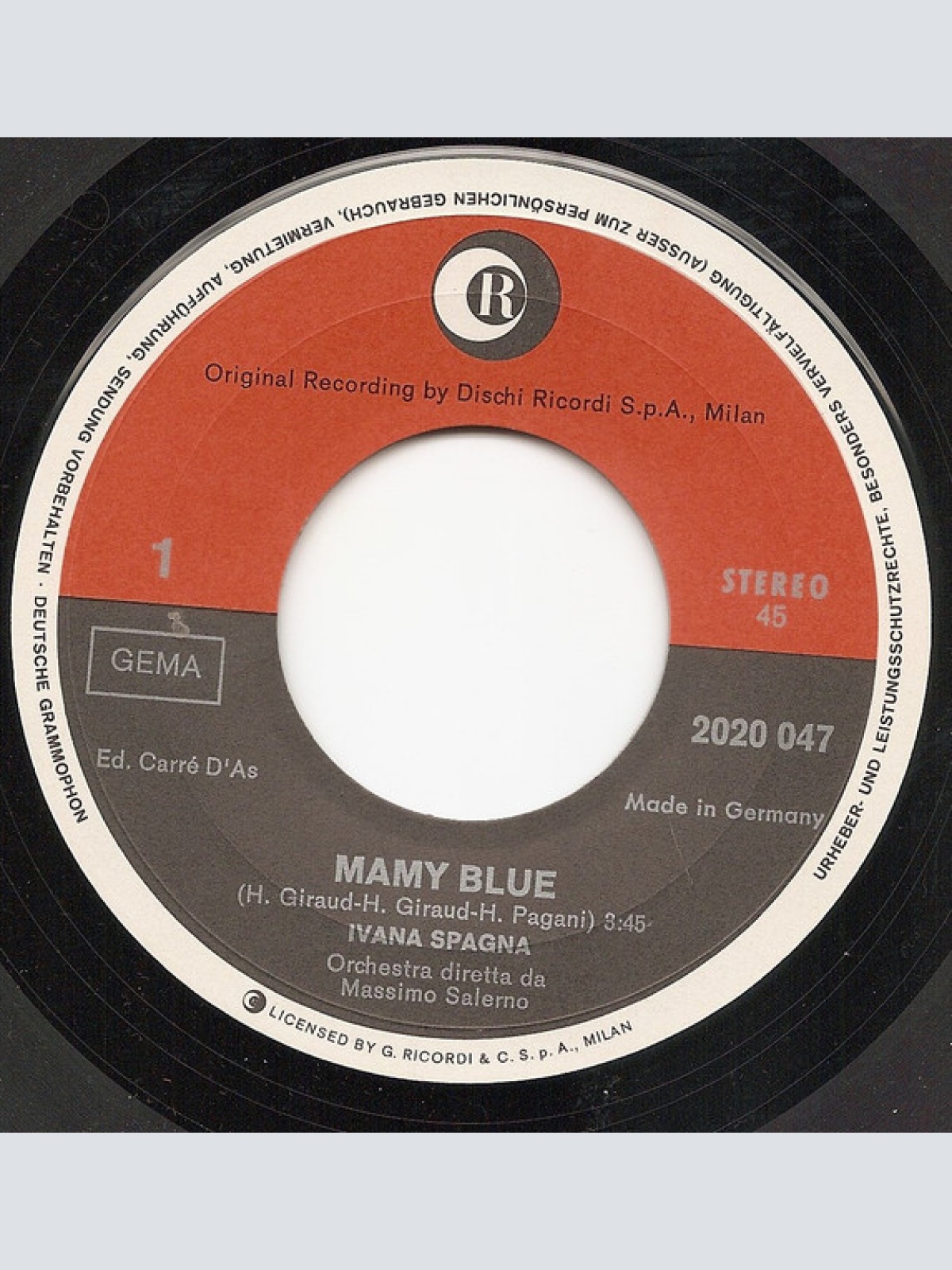 Vinyl / Ivana Spagna - Mamy Blue