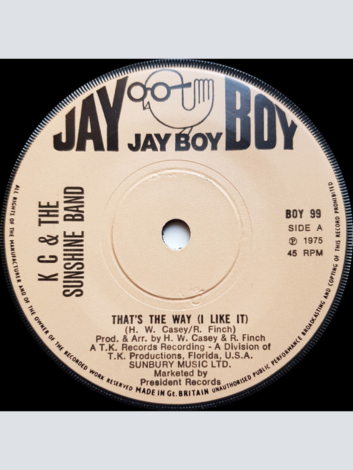 Vinyl / K C & The Sunshine Band* - That's The Way (I Like It)